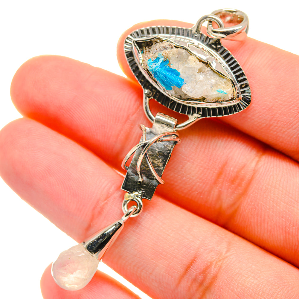 Cavansite Crystal Pendants handcrafted by Anasilvercos - PD17851