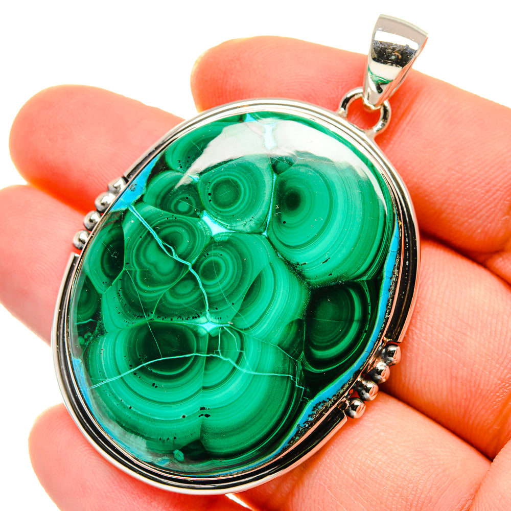 Malachite Pendants handcrafted by Anasilvercos - PD17860