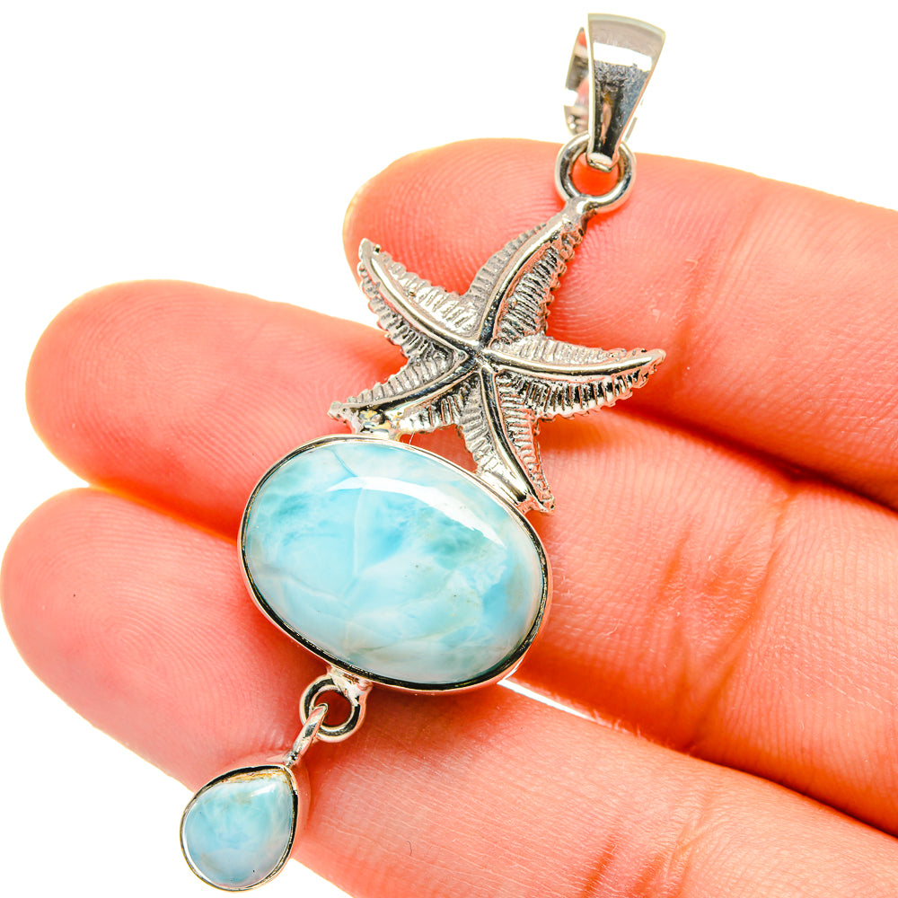 Larimar Pendants handcrafted by Anasilvercos - PD17863