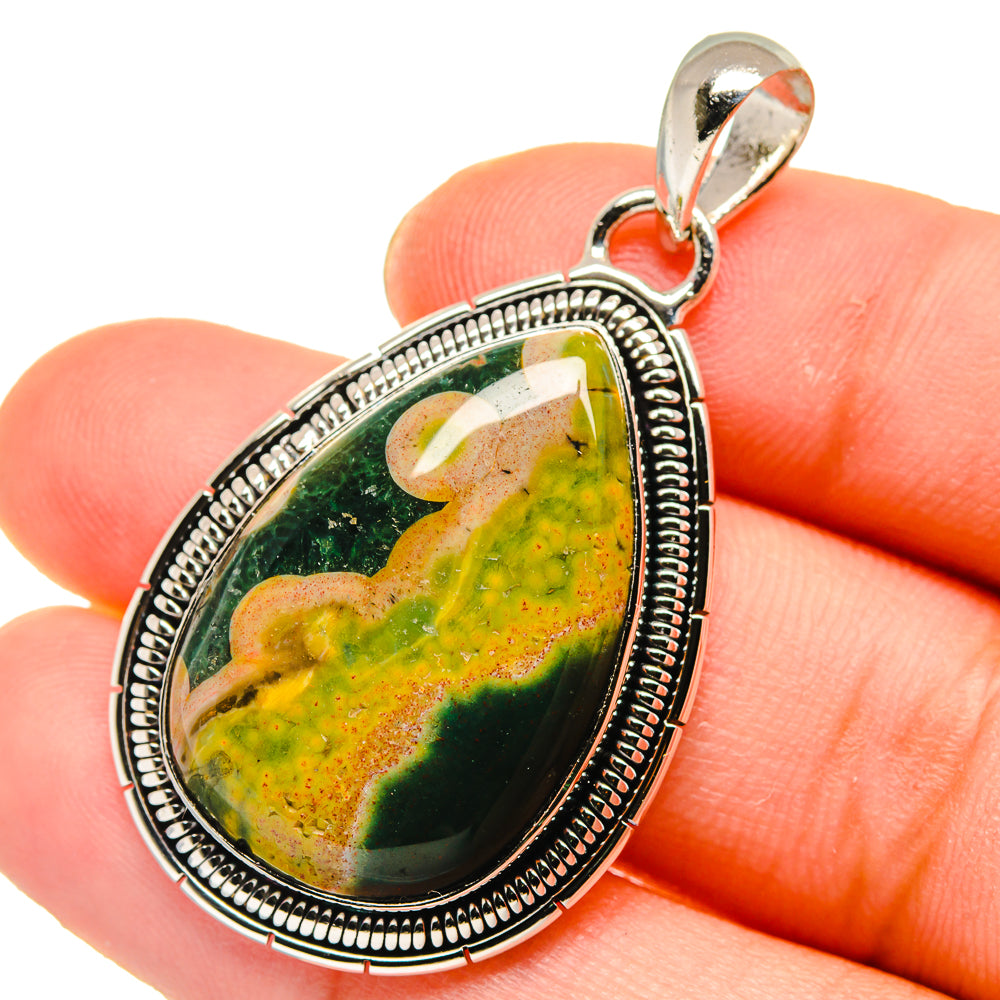 Ocean Jasper Pendants handcrafted by Anasilvercos - PD17891