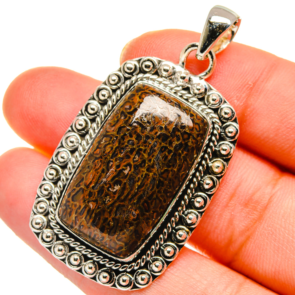 Dinosaur Bone Pendants handcrafted by Anasilvercos - PD17894