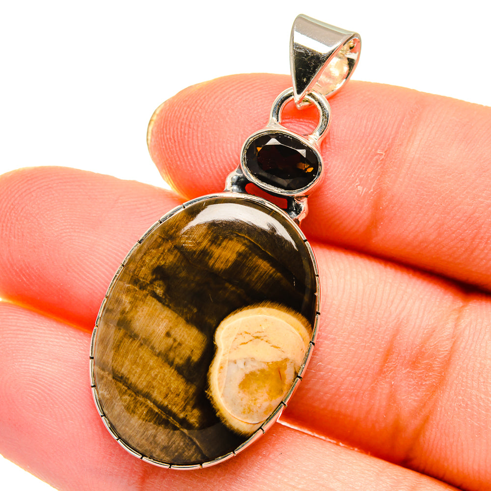 Peanut Wood Jasper Pendants handcrafted by Anasilvercos - PD17898