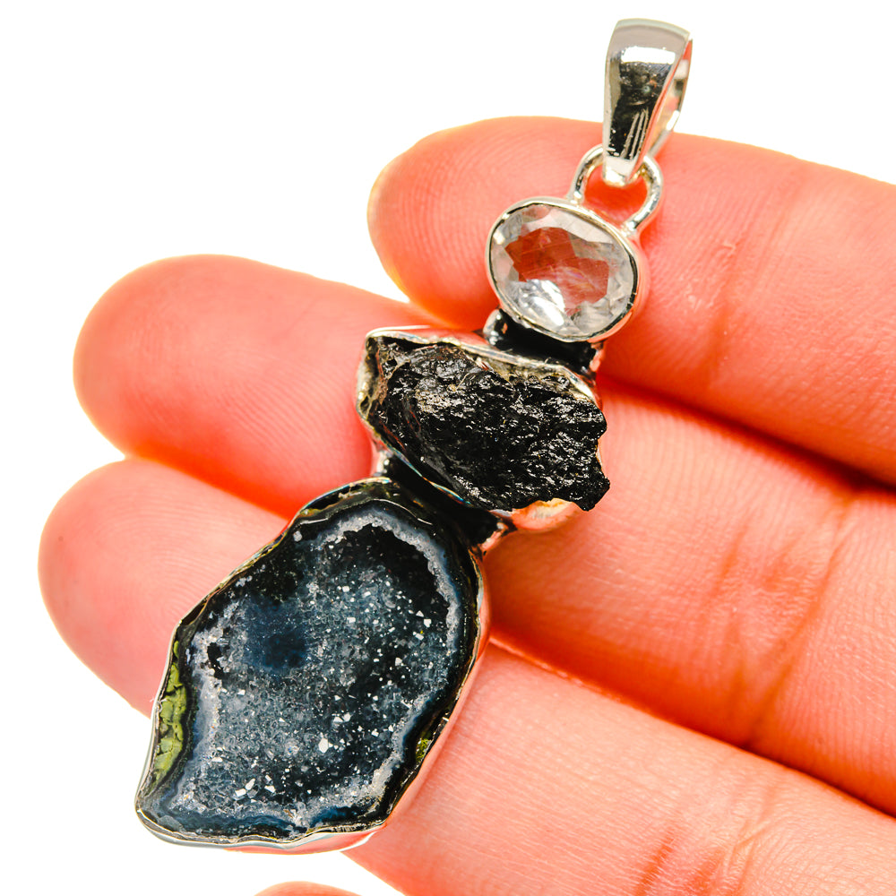 Coconut Geode Druzy Pendants handcrafted by Anasilvercos - PD17899