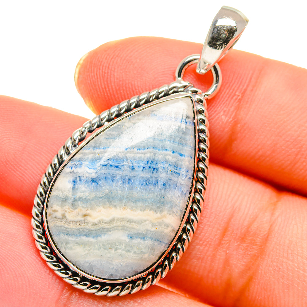 Blue Scheelite Pendants handcrafted by Anasilvercos - PD17907