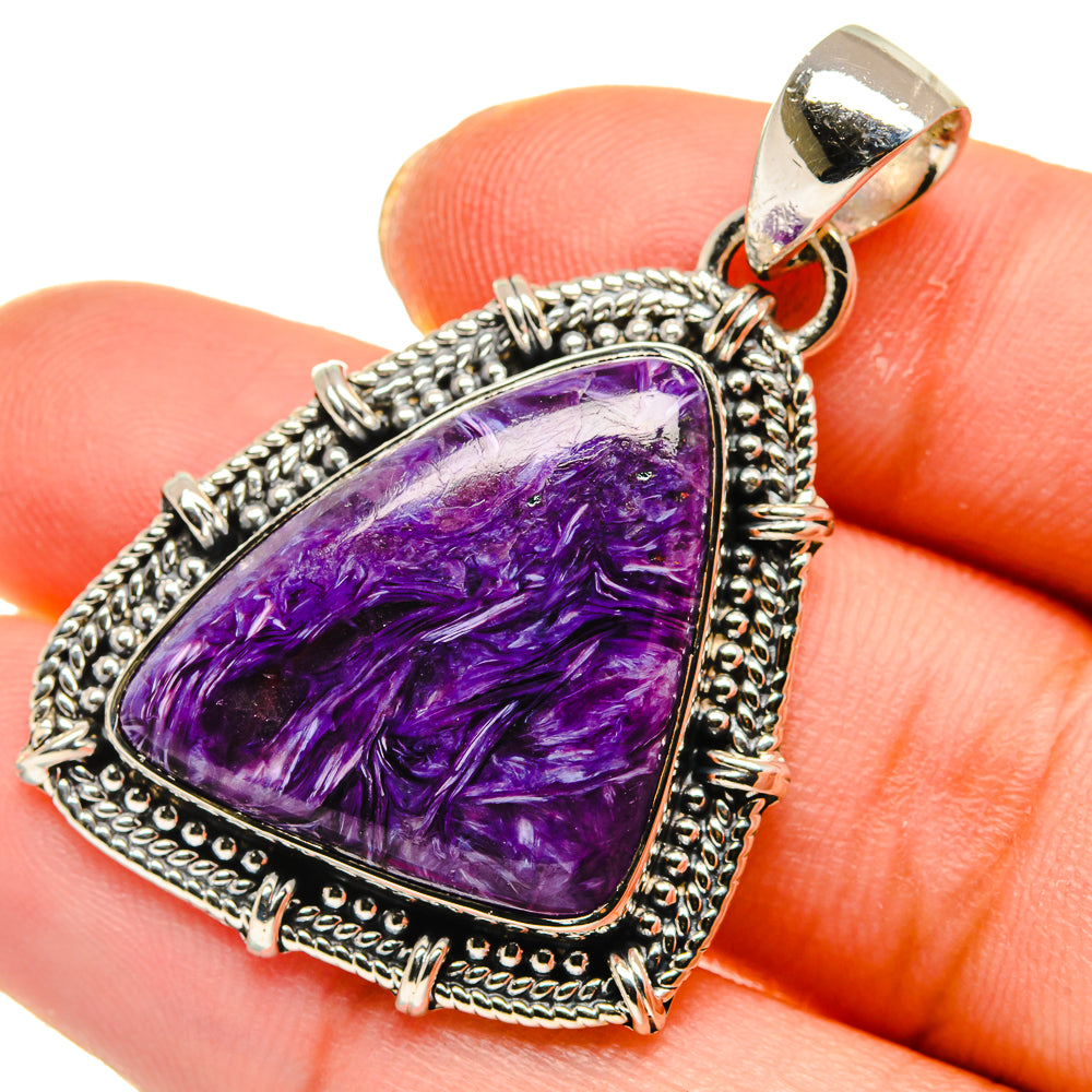 Charoite Pendants handcrafted by Anasilvercos - PD17927
