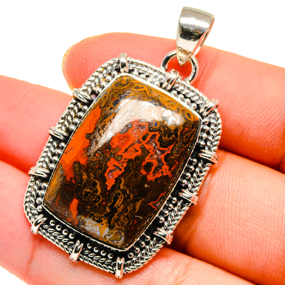 Mahogany Obsidian Pendants handcrafted by Anasilvercos - PD17928