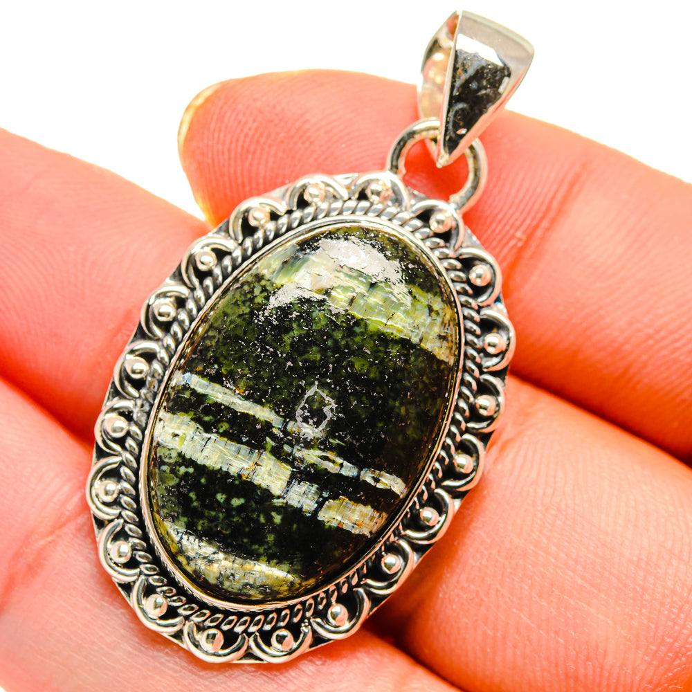 Lizard Jasper Pendants handcrafted by Anasilvercos - PD17936