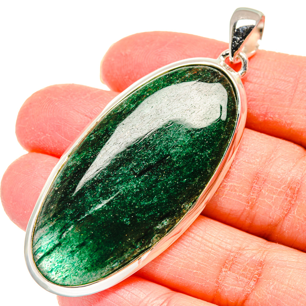 Green Aventurine Pendants handcrafted by Anasilvercos - PD17953