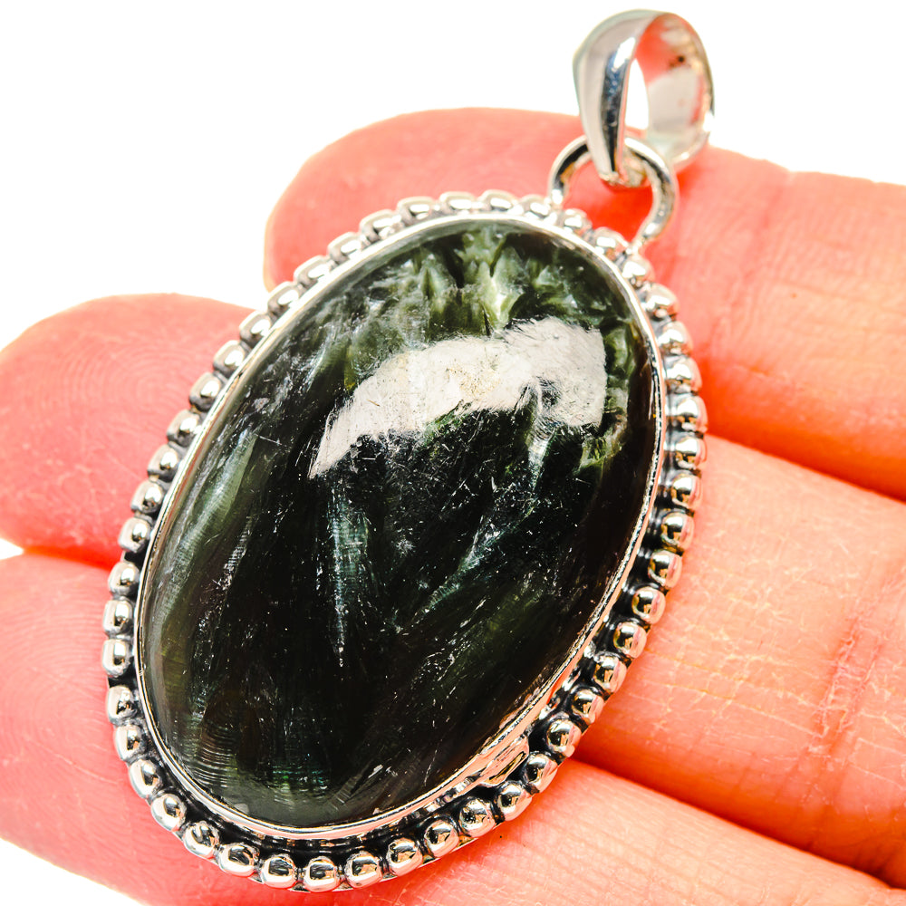 Seraphinite Pendants handcrafted by Anasilvercos - PD17965