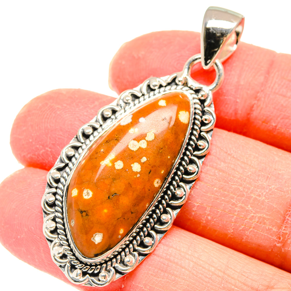 Ocean Jasper Pendants handcrafted by Anasilvercos - PD17969