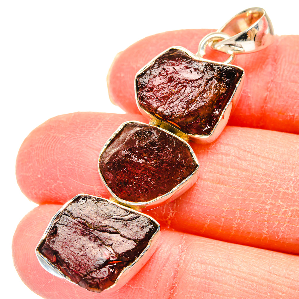 Garnet Pendants handcrafted by Anasilvercos - PD17985