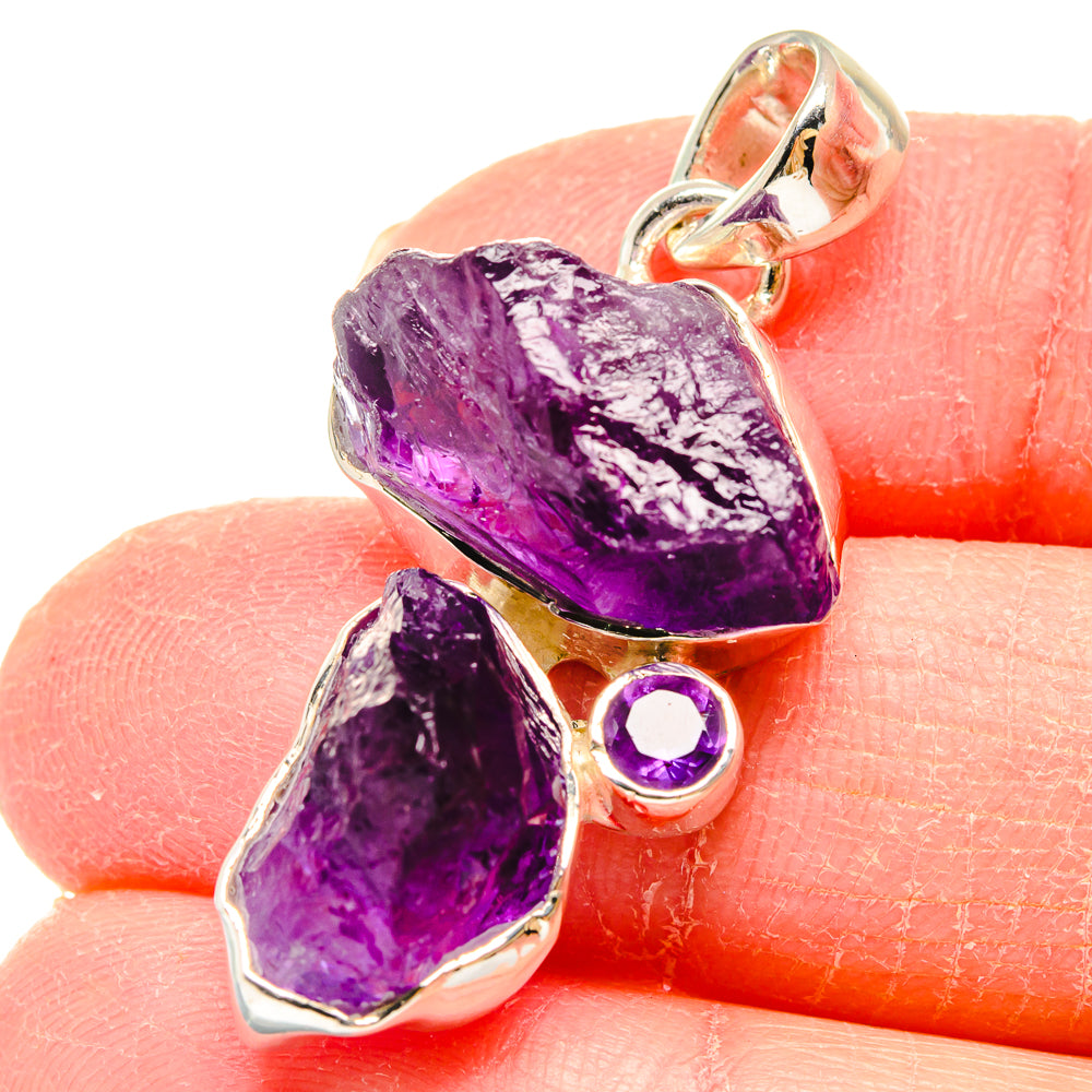Amethyst Pendants handcrafted by Anasilvercos - PD17994
