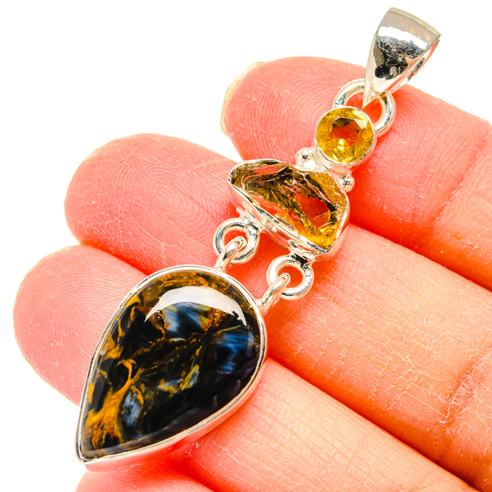 Pietersite Pendants handcrafted by Anasilvercos - PD17996