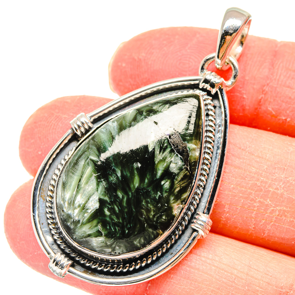 Seraphinite Pendants handcrafted by Anasilvercos - PD17998