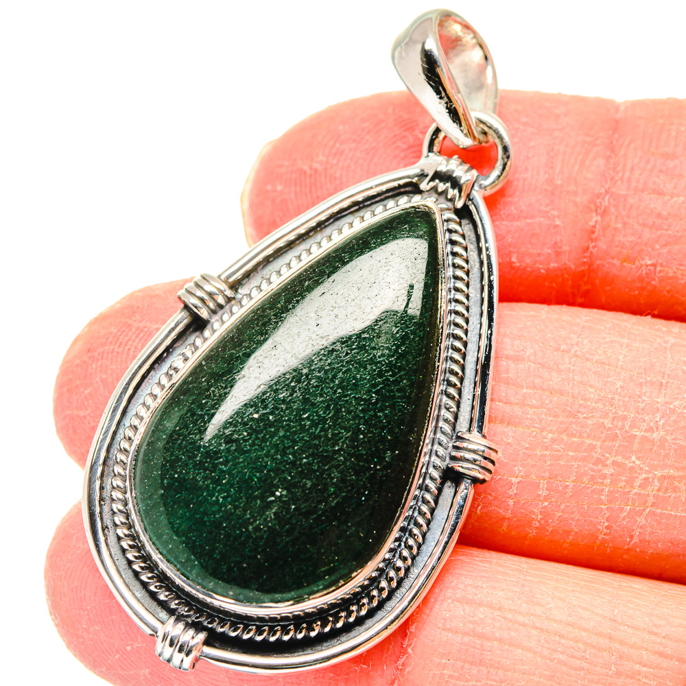 Green Aventurine Pendants handcrafted by Anasilvercos - PD18012