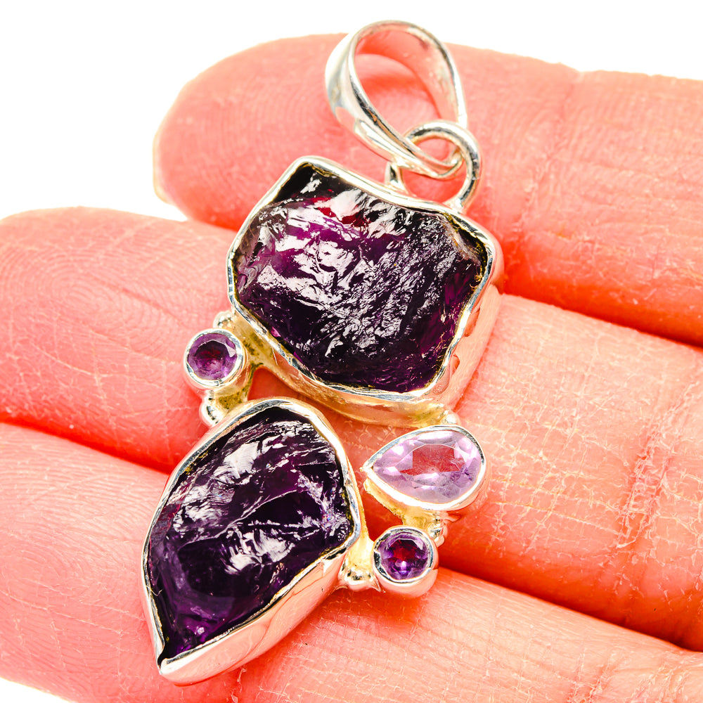 Amethyst Pendants handcrafted by Anasilvercos - PD18013