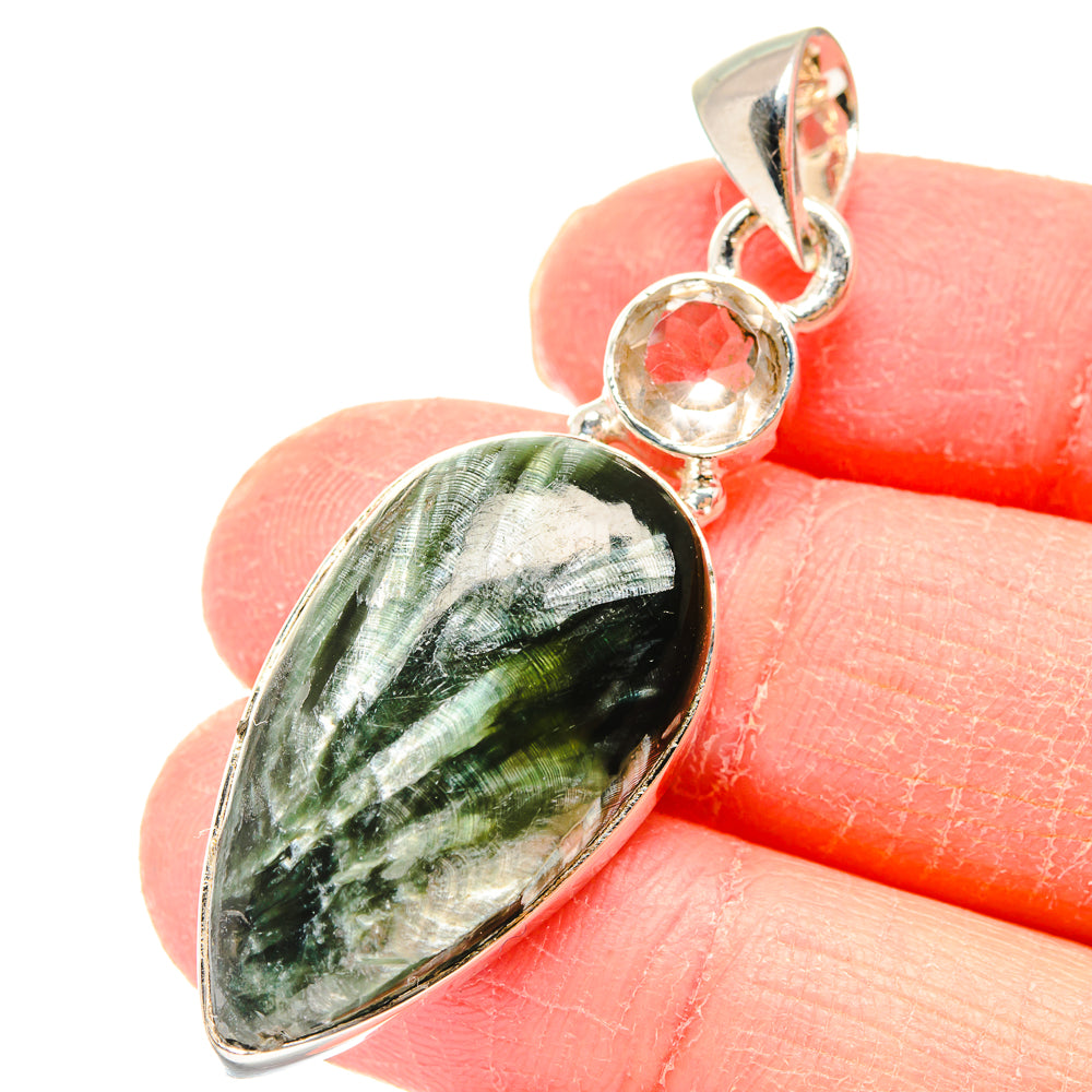 Seraphinite Pendants handcrafted by Anasilvercos - PD18021