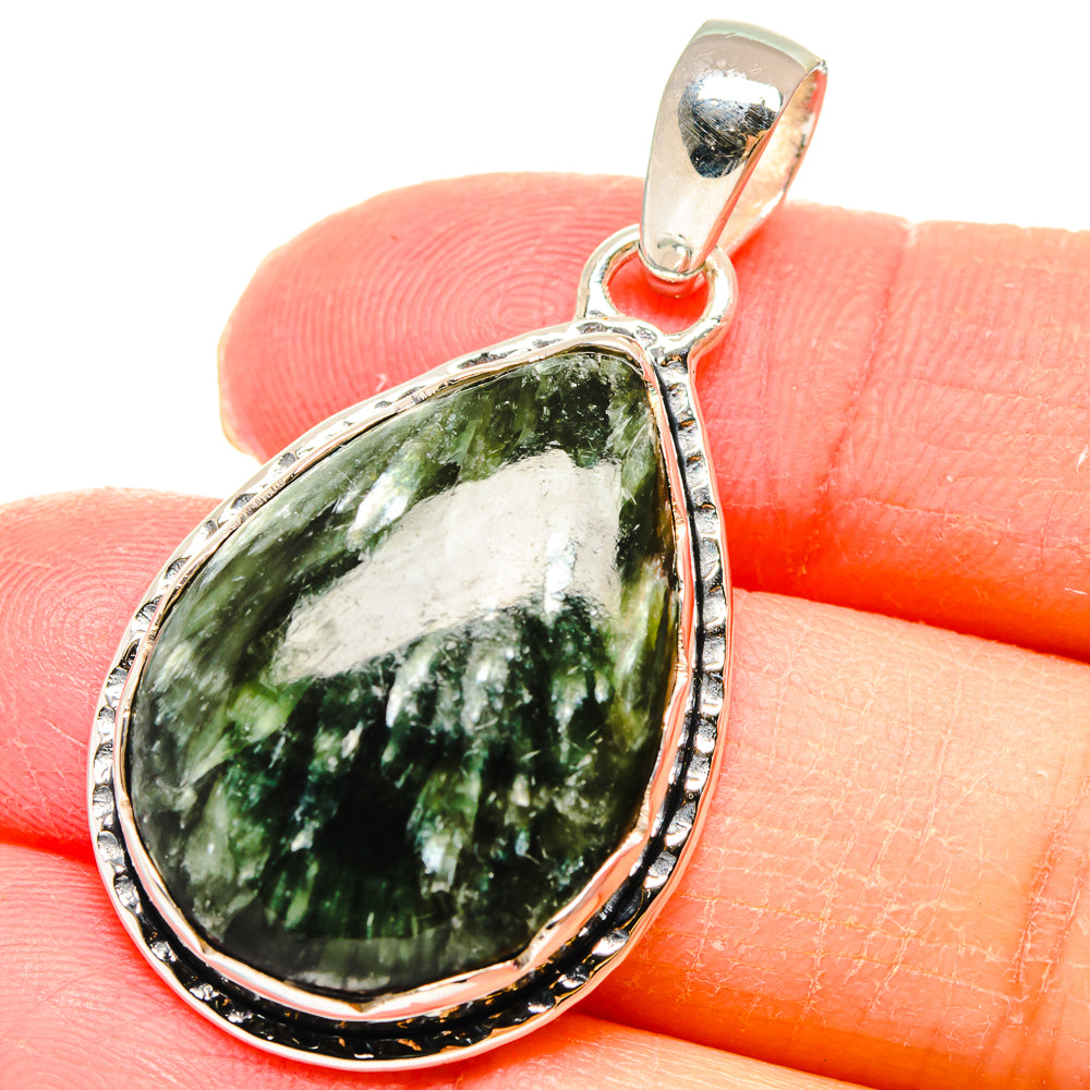 Seraphinite Pendants handcrafted by Anasilvercos - PD18031