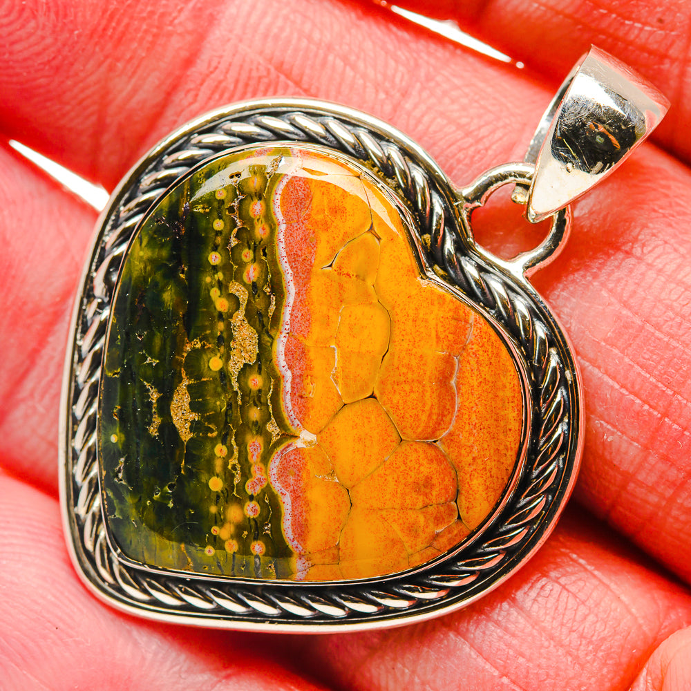 Ocean Jasper Pendants handcrafted by Anasilvercos - PD18048