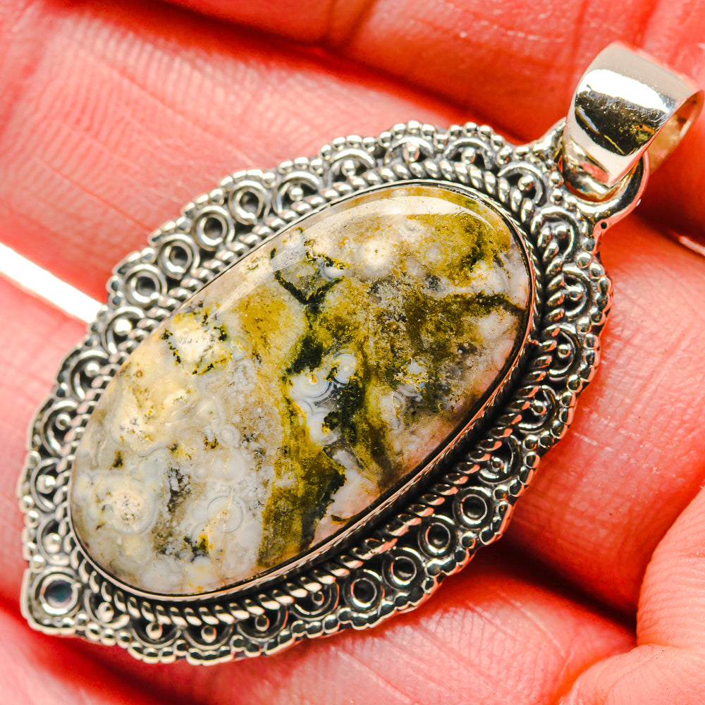 Ocean Jasper Pendants handcrafted by Anasilvercos - PD18055