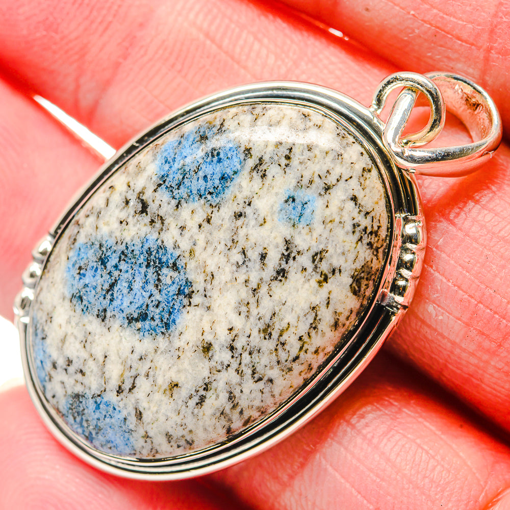 K2 Blue Azurite Pendants handcrafted by Anasilvercos - PD18077