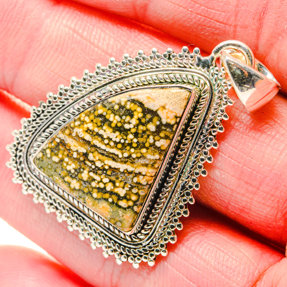 Ocean Jasper Pendants handcrafted by Anasilvercos - PD18082