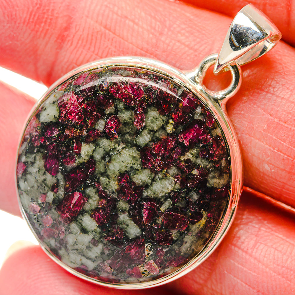 Russian Eudialyte Pendants handcrafted by Anasilvercos - PD18083