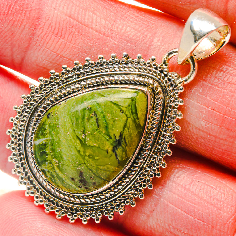 Rainforest Jasper Pendants handcrafted by Anasilvercos - PD18088
