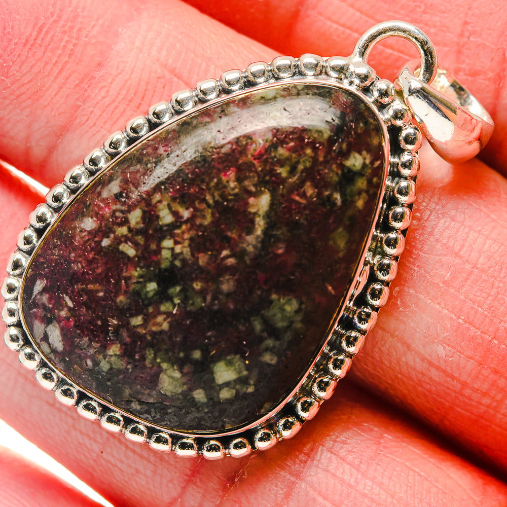 Russian Eudialyte Pendants handcrafted by Anasilvercos - PD18106