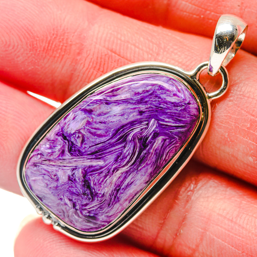 Charoite Pendants handcrafted by Anasilvercos - PD18107