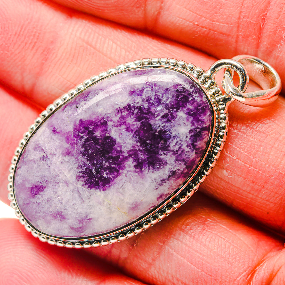 Lepidolite Pendants handcrafted by Anasilvercos - PD18108