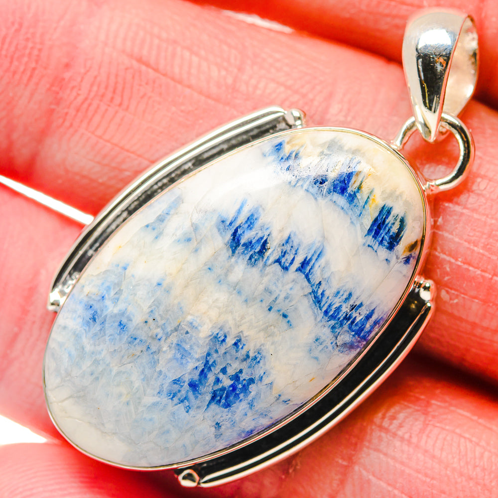 Blue Scheelite Pendants handcrafted by Anasilvercos - PD18110