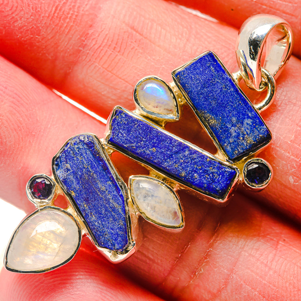 Lapis Lazuli Pendants handcrafted by Anasilvercos - PD18132