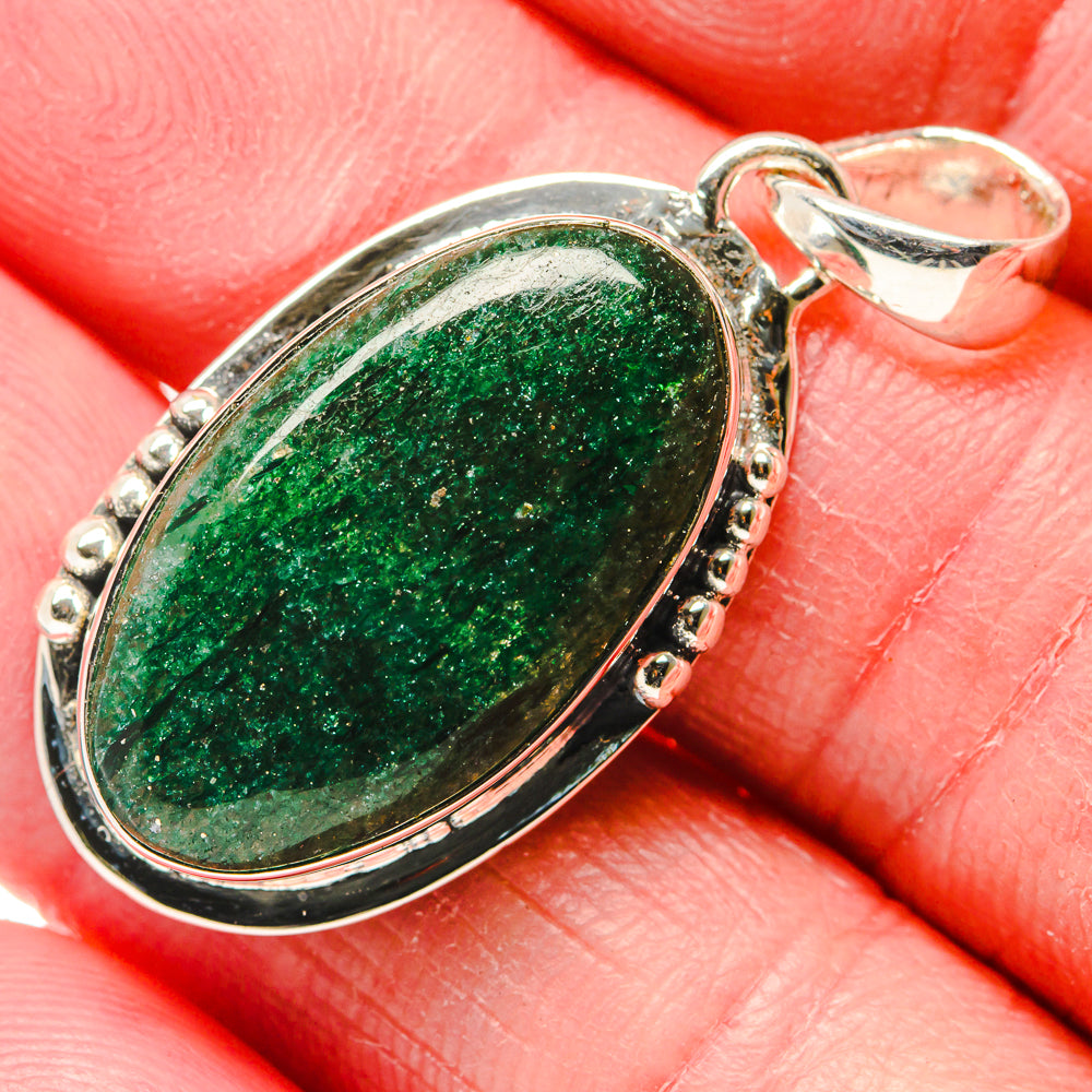 Green Aventurine Pendants handcrafted by Anasilvercos - PD18134