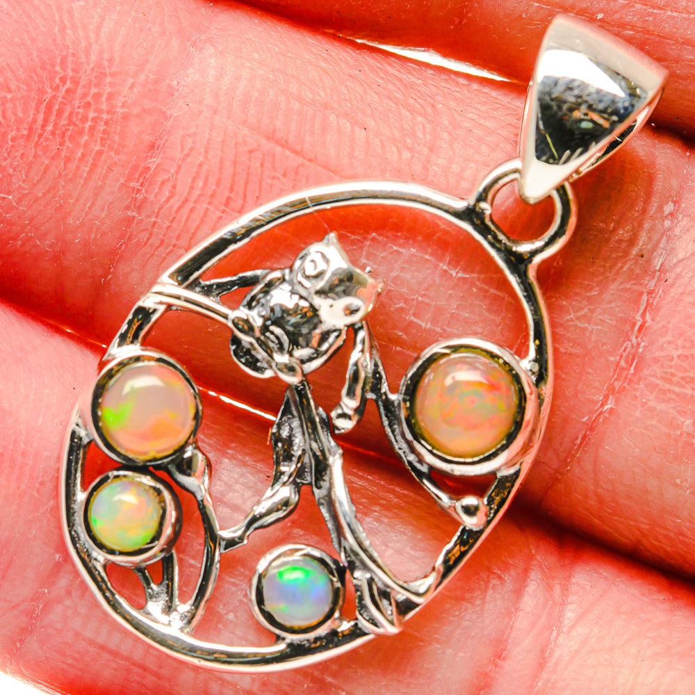 Ethiopian Opal Pendants handcrafted by Anasilvercos - PD18138