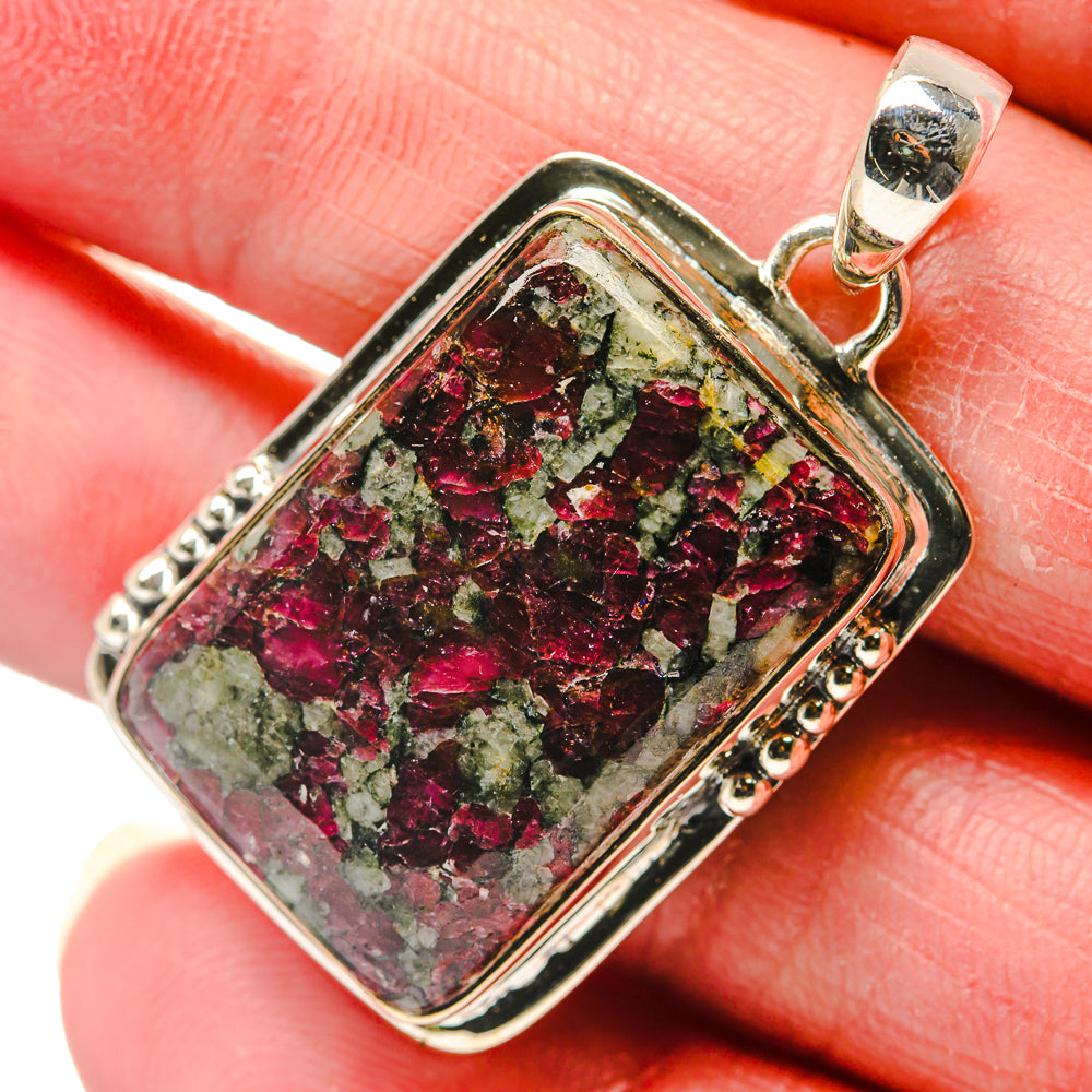 Russian Eudialyte Pendants handcrafted by Anasilvercos - PD18142