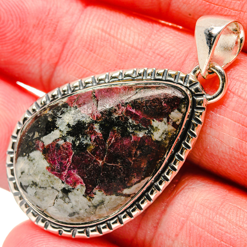 Russian Eudialyte Pendants handcrafted by Anasilvercos - PD18159
