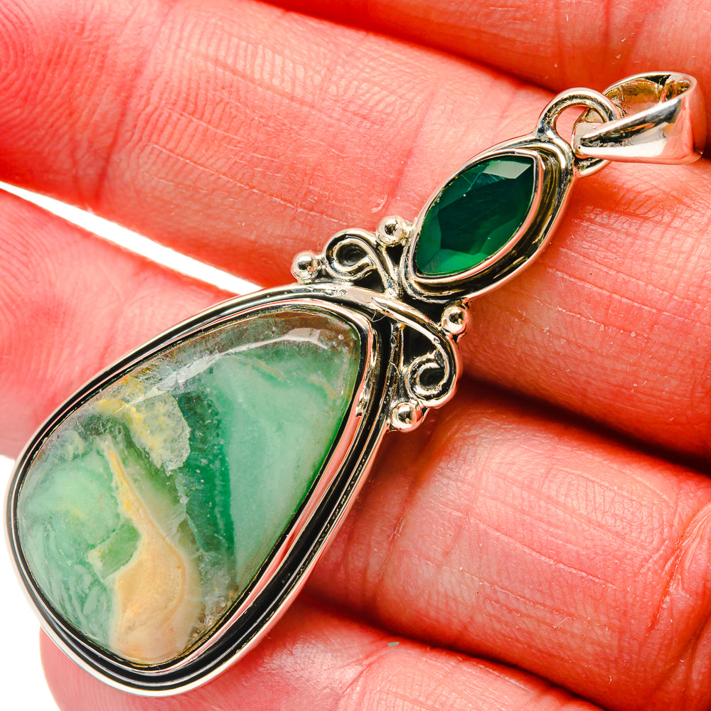 Peruvian Opal Pendants handcrafted by Anasilvercos - PD18187