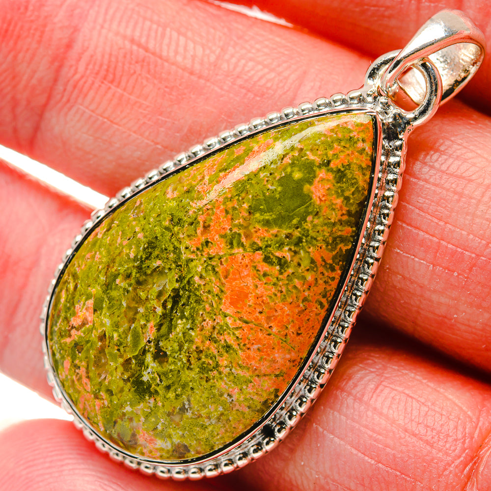 Unakite Pendants handcrafted by Anasilvercos - PD18191