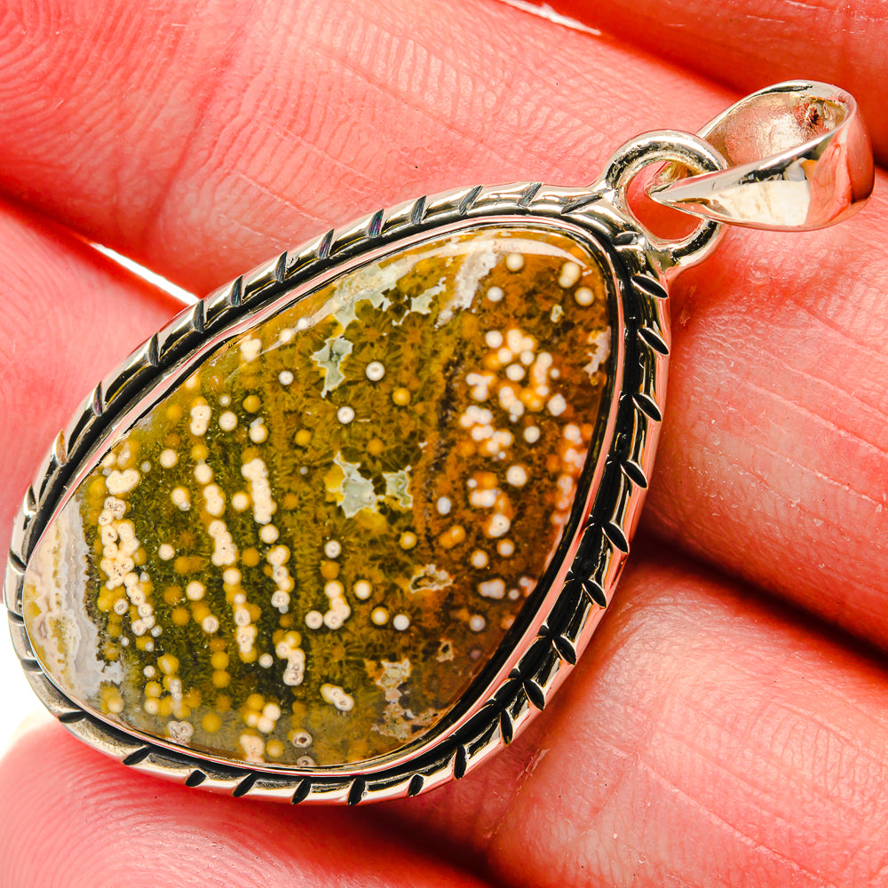 Ocean Jasper Pendants handcrafted by Anasilvercos - PD18200