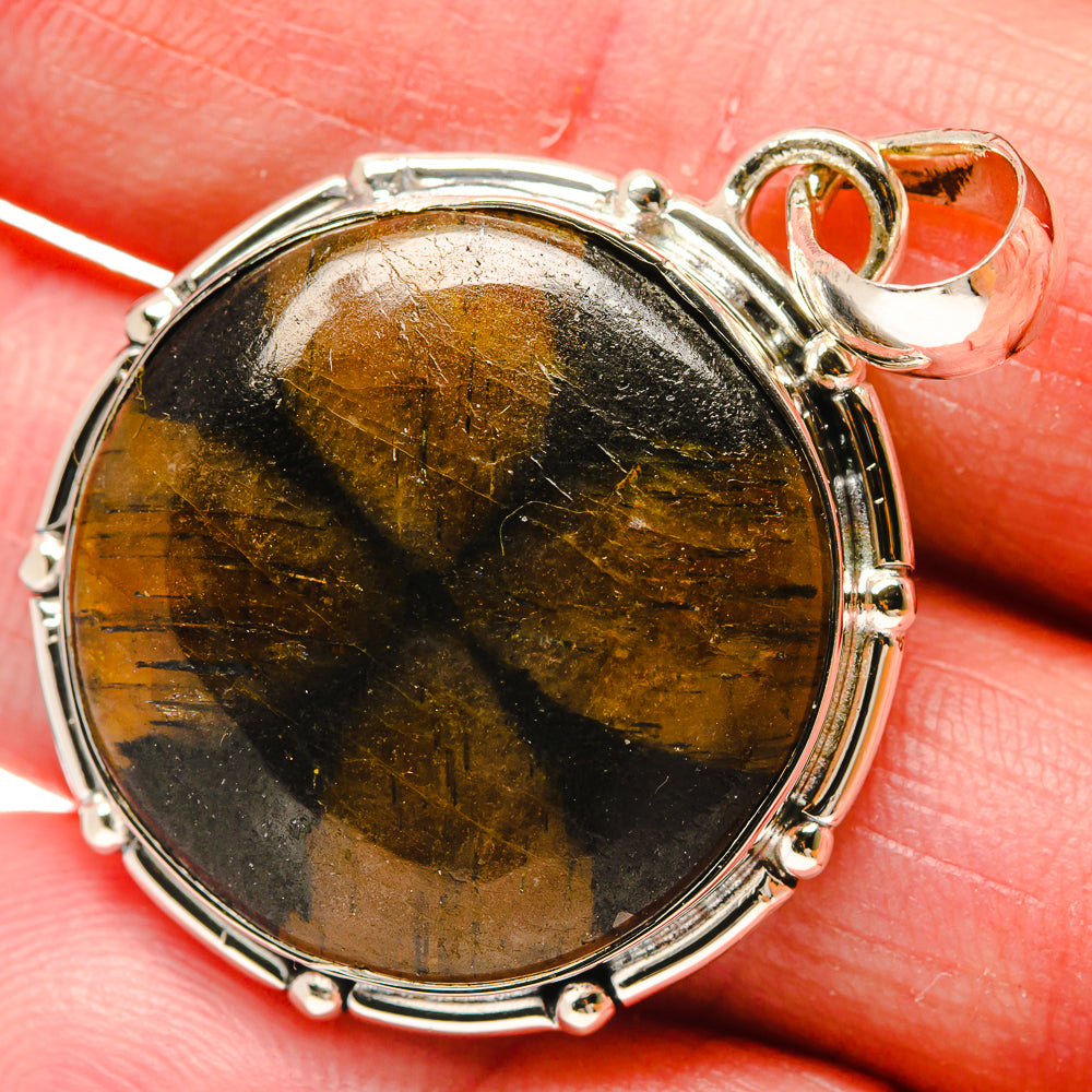 Chiastolite Pendants handcrafted by Anasilvercos - PD18203