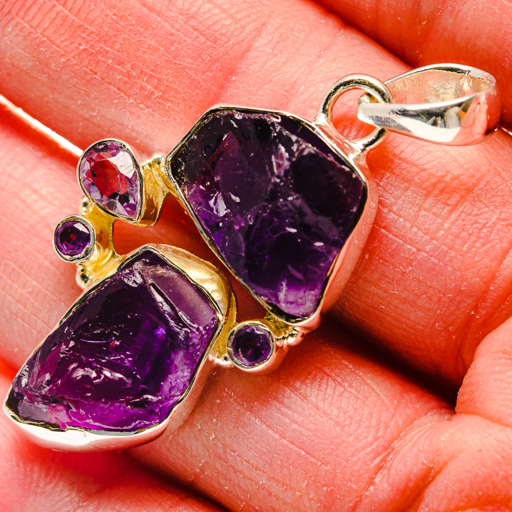Amethyst Pendants handcrafted by Anasilvercos - PD18221