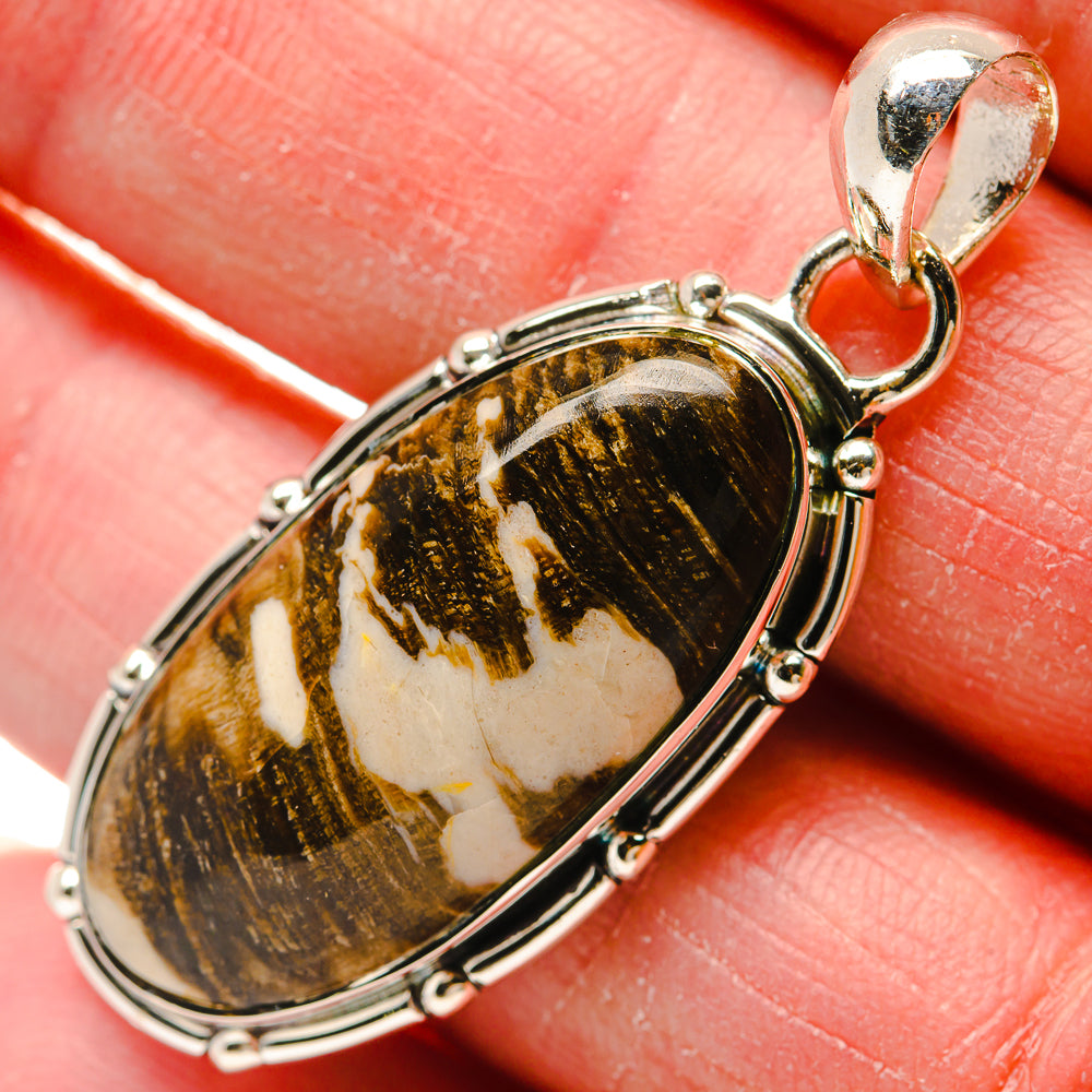 Peanut Wood Jasper Pendants handcrafted by Anasilvercos - PD18228