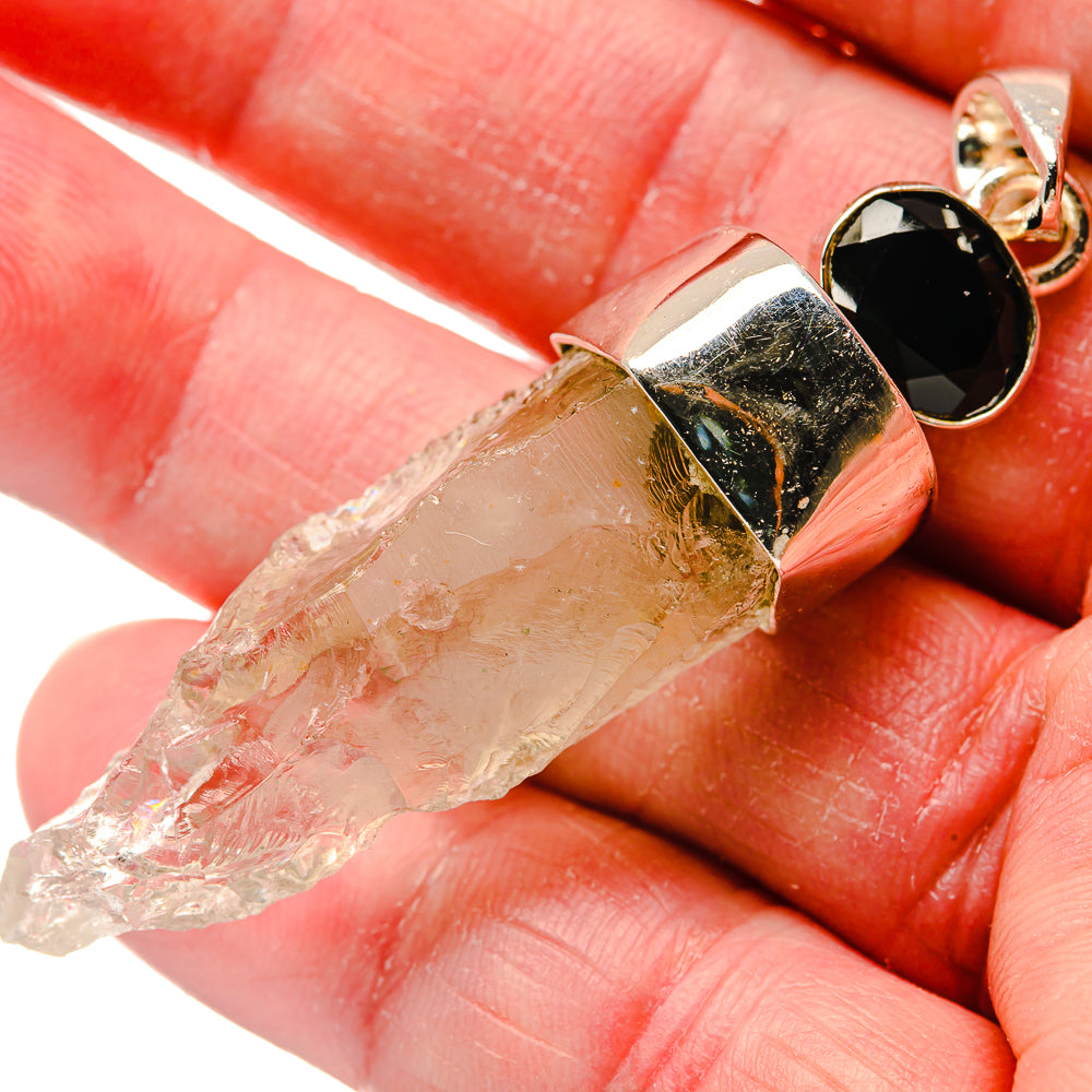 Rainbow Moonstone Pendants handcrafted by Anasilvercos - PD18237
