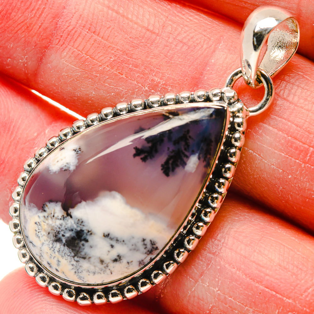 Dendritic Opal Pendants handcrafted by Anasilvercos - PD18250