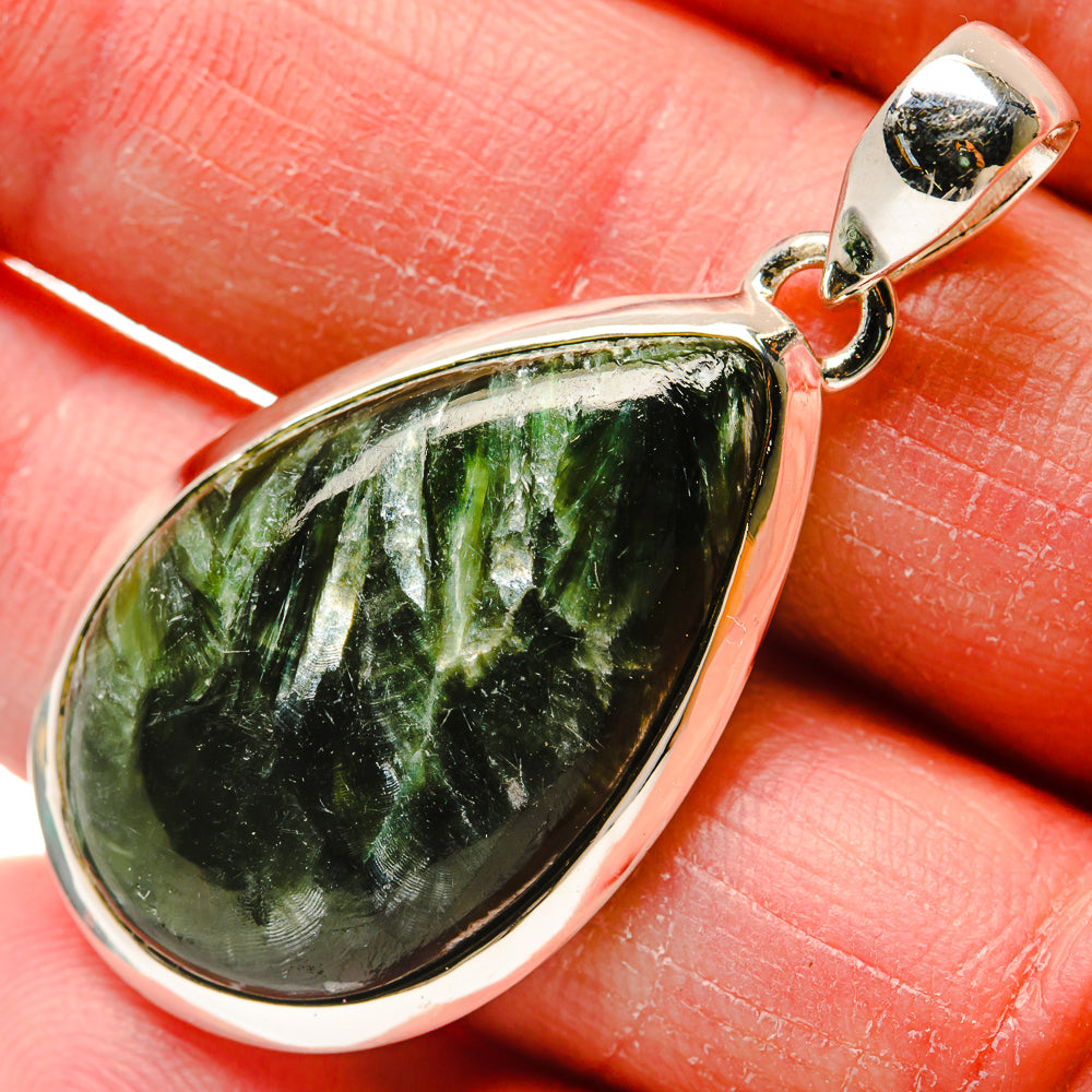 Seraphinite Pendants handcrafted by Anasilvercos - PD18263