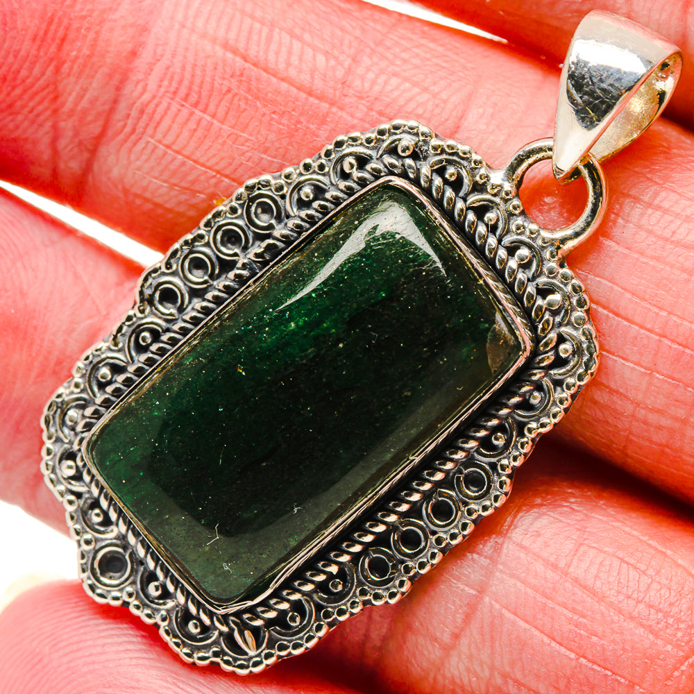 Green Aventurine Pendants handcrafted by Anasilvercos - PD18274