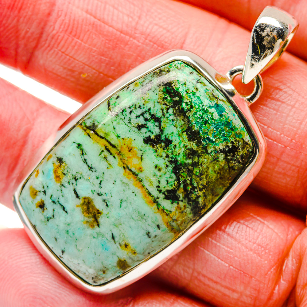 Tibetan Turquoise Pendants handcrafted by Anasilvercos - PD18275
