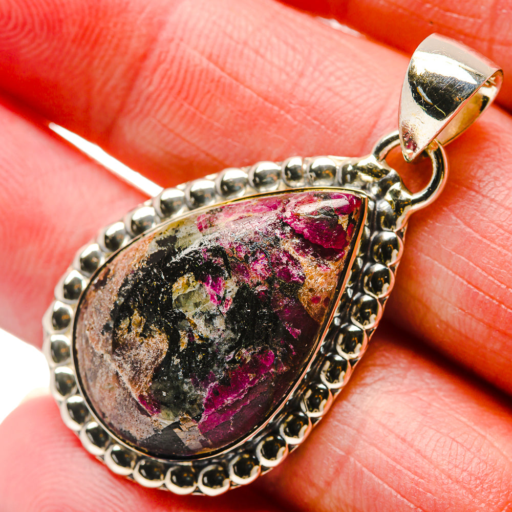 Russian Eudialyte Pendants handcrafted by Anasilvercos - PD18287