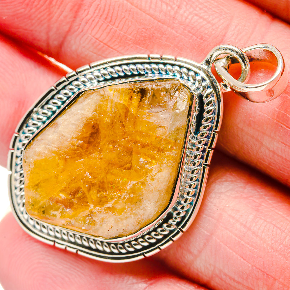 Citrine Pendants handcrafted by Anasilvercos - PD18296